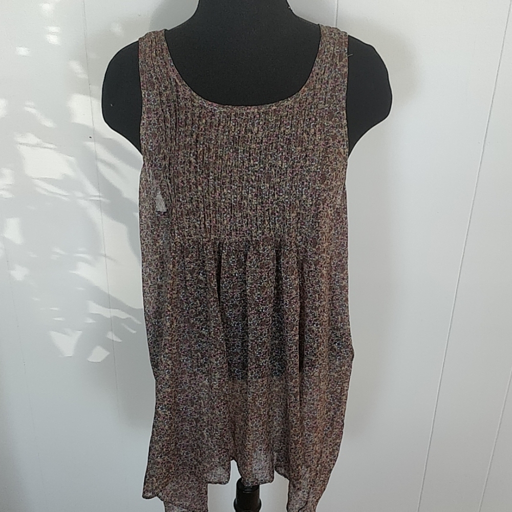 Aerie Floral Tunic Tank